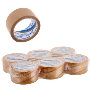BSTech Premium Solvent Packaging Tape | 48 mm x 60 m | Gray | Pack of 6 pcs