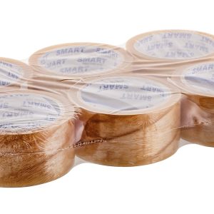 BSTech Premium Solvent Packaging Tape | 48 mm x 60 m | Transparent | Pack of 6 pcs