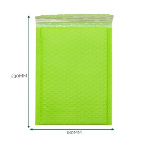 Green Poly Bubble Envelope (180x230+40mm)